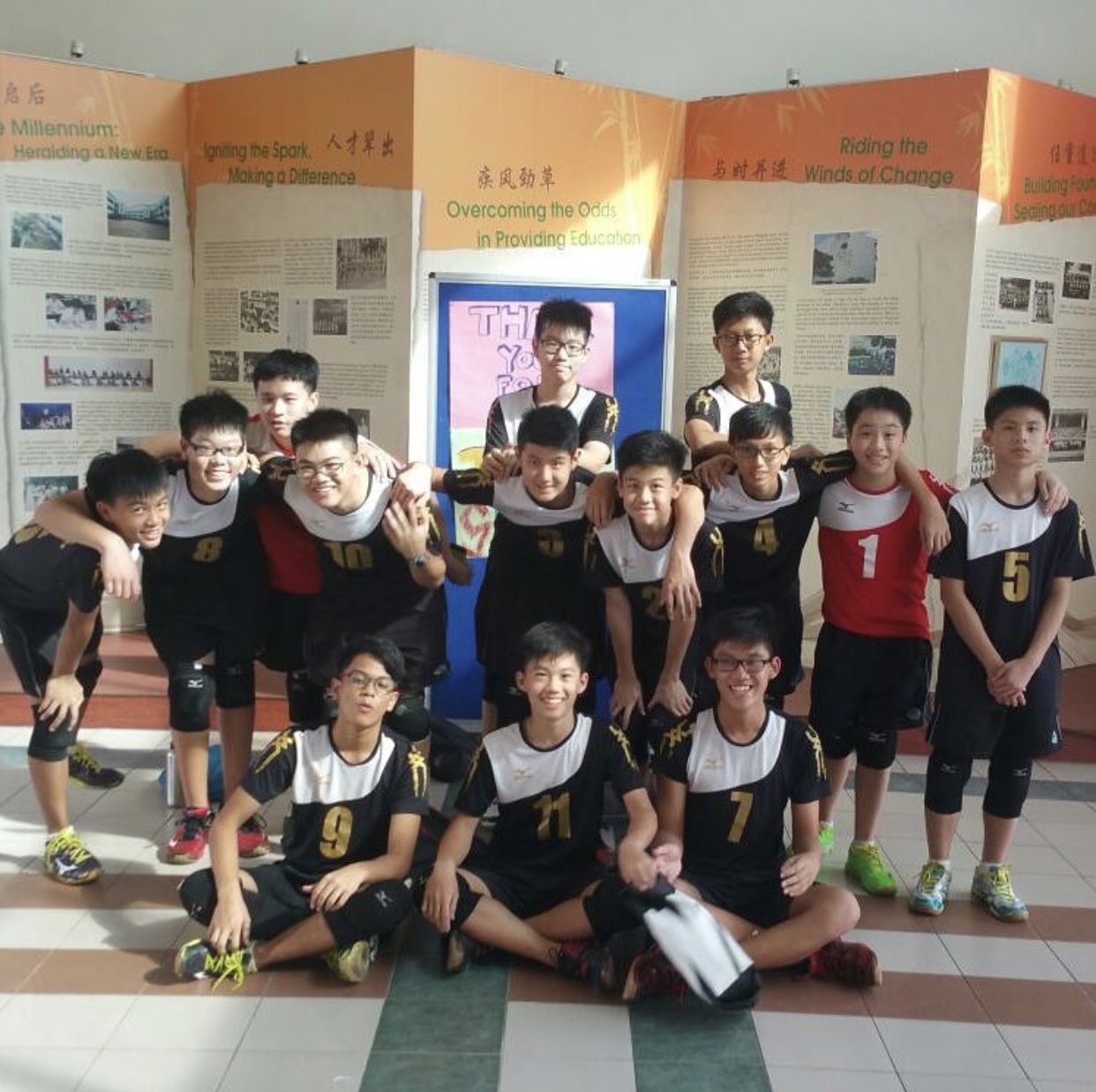 team picture in secondary 2